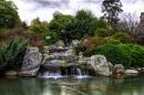Waterfall at the Japanese Garden