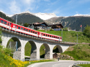 Rhaetian Railway, Surselva Valley, Switzerland